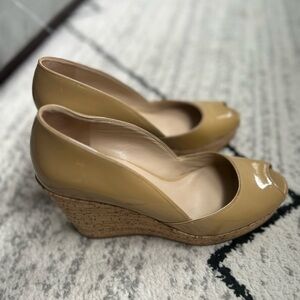 Elegant Tan Wedge Heels